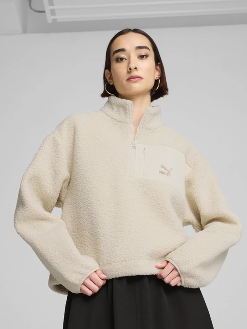 Худі та світшоти PUMA CLASSICS WINTERIZED HALF-ZIP модель 62679687 Фото