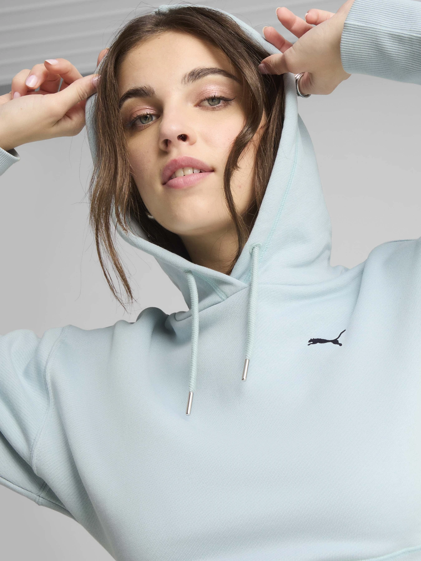 Худи и свитшоты PUMA PREMIUM ESSENTIALS RELAXED GRA модель 62977867 Фото