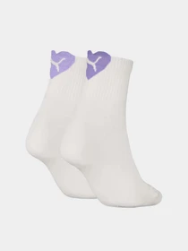 Носки и гольфы PUMA HEART SHORT CREW 2 PACK модель 93855509 Фото