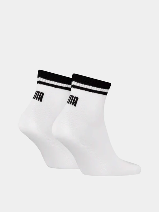 PUMA QUARTER 2 PACK Набір шкарпеток колір білий фото 2