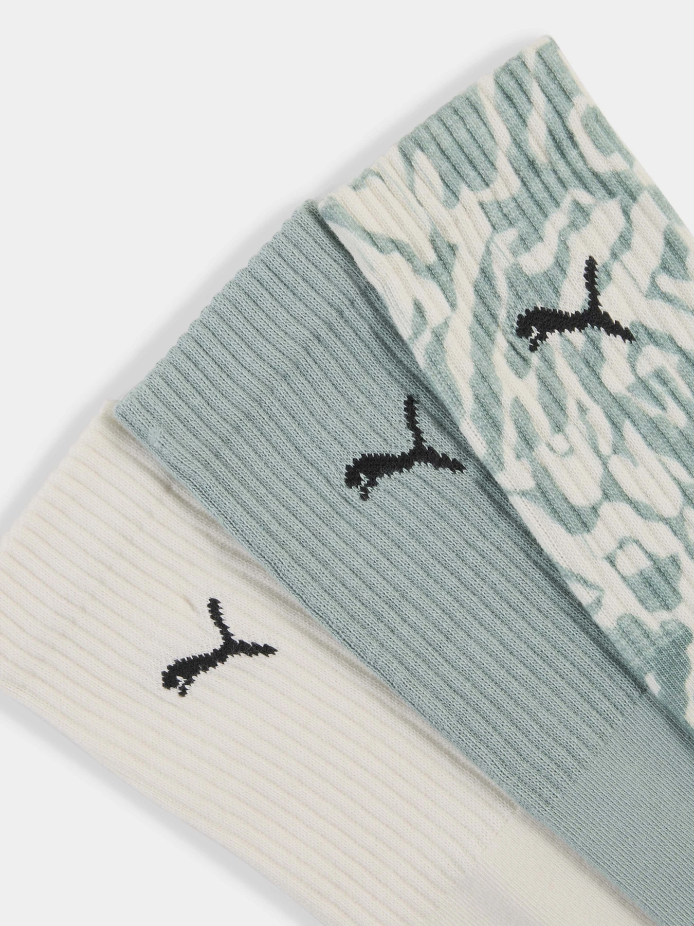 Шкарпетки та гольфи PUMA PRINTED CREW 3 PACK модель 93864101 Фото
