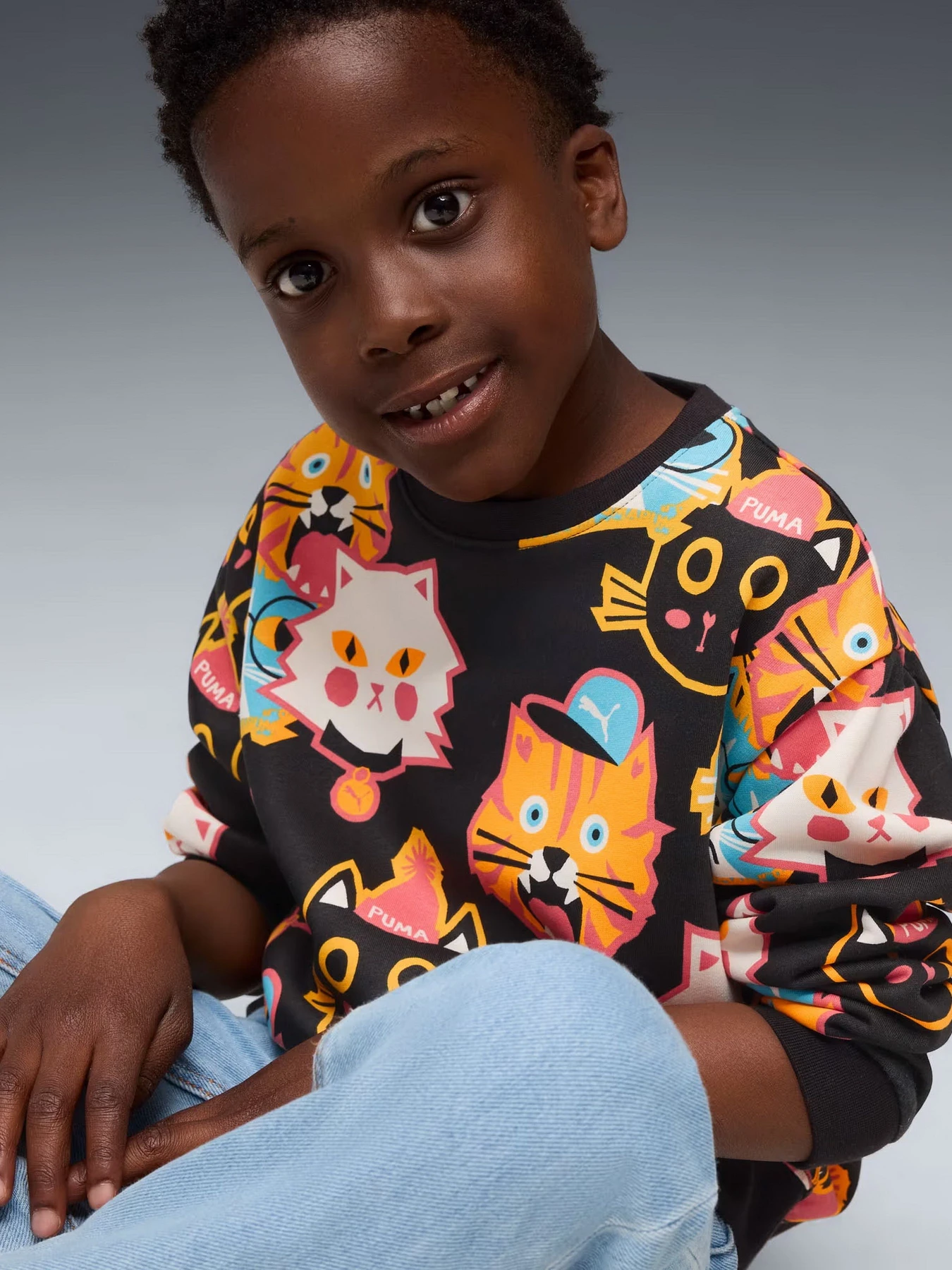 Худі та світшоти PUMA MOODY CAT CREW KIDS модель 63220701 Худі та світшоти PUMA MOODY CAT CREW KIDS модель 63220701 Фото