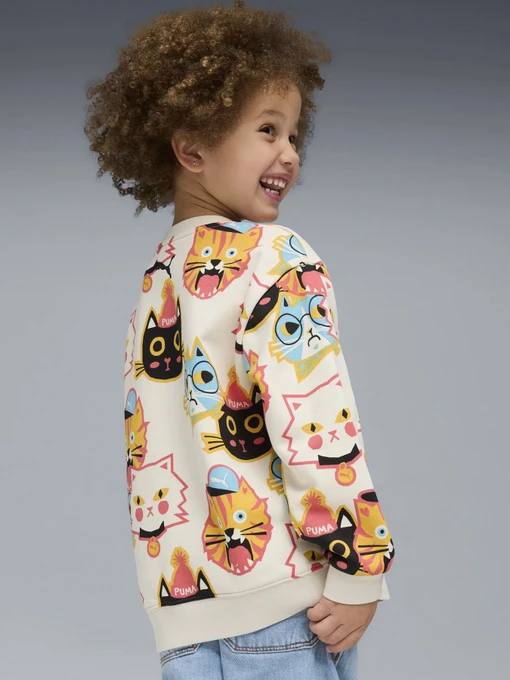 Дитячий Лонгслів PUMA MOODY CAT CREW KIDS фото 2