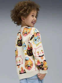 Худи и свитшоты PUMA MOODY CAT CREW KIDS модель 63220787 Фото