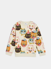 Худи и свитшоты PUMA MOODY CAT CREW KIDS модель 63220787 Фото