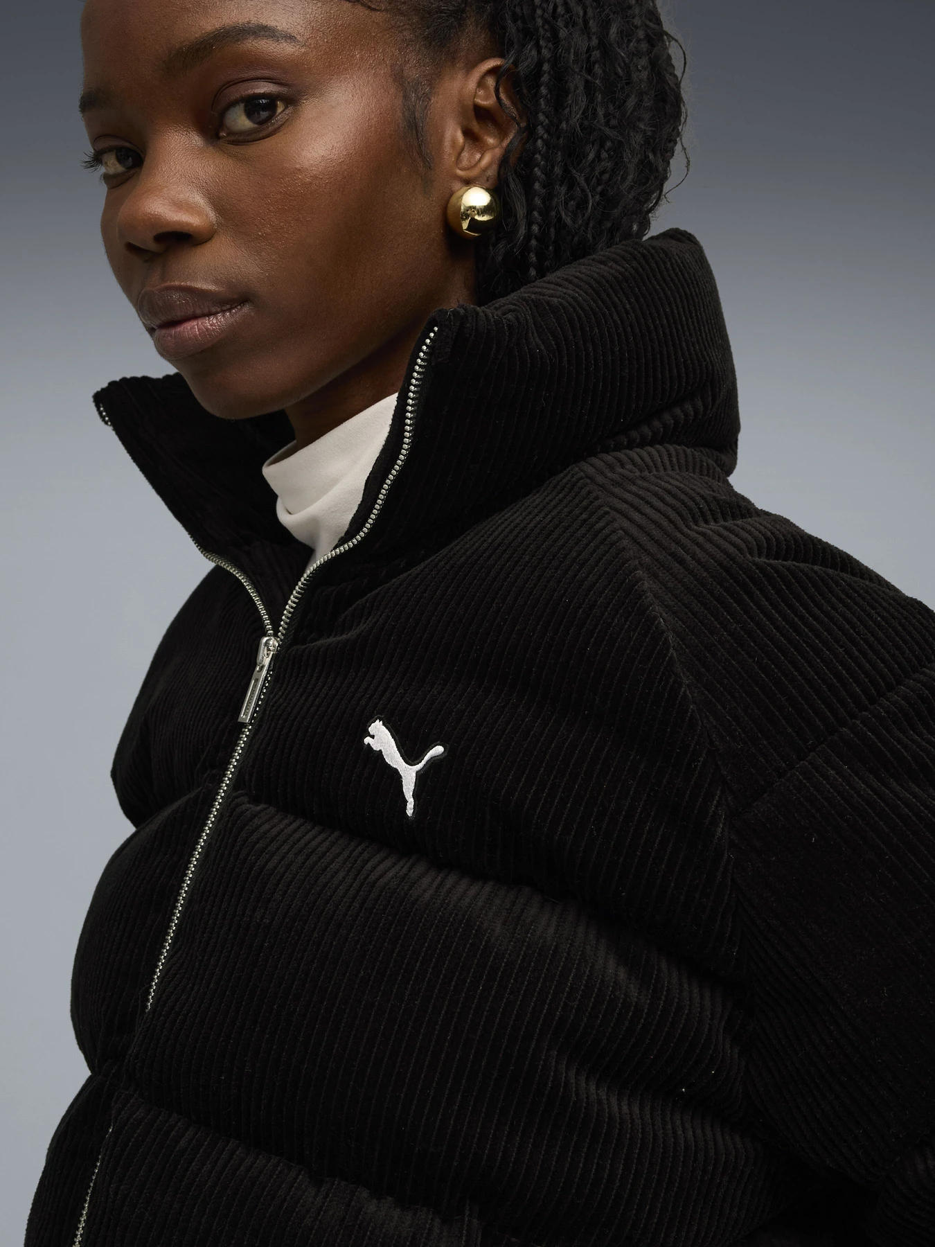 Куртки и дубленки PUMA CORDUROY PUFFER модель 63217101 Куртки и дубленки PUMA CORDUROY PUFFER модель 63217101 Фото