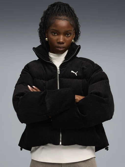 Куртки и дубленки PUMA CORDUROY PUFFER модель 63217101 Фото