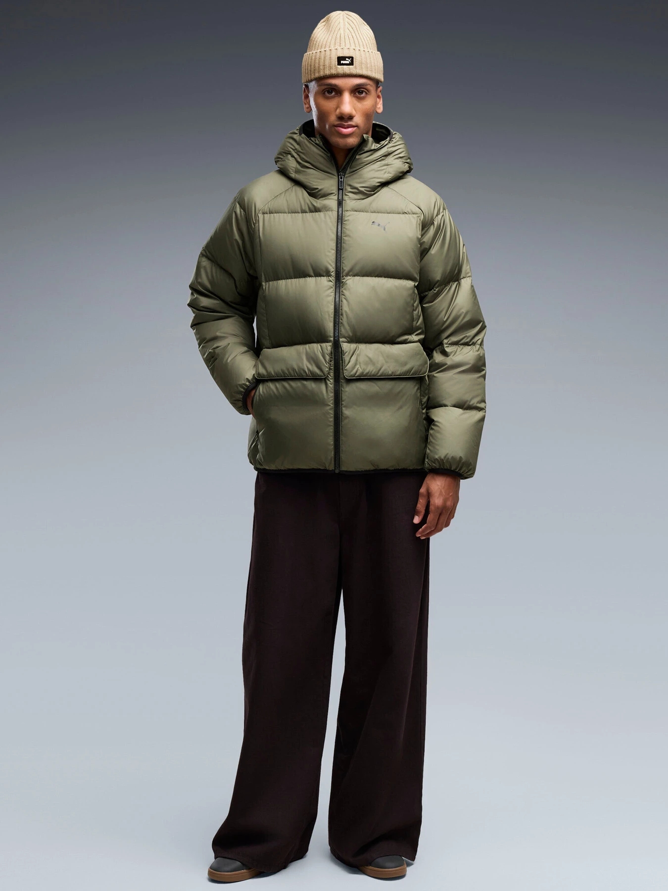 Куртки та дублянки PUMA HOODED DOWN PUFFER JACKET модель 69456586 Куртки та дублянки PUMA HOODED DOWN PUFFER JACKET модель 69456586 Фото