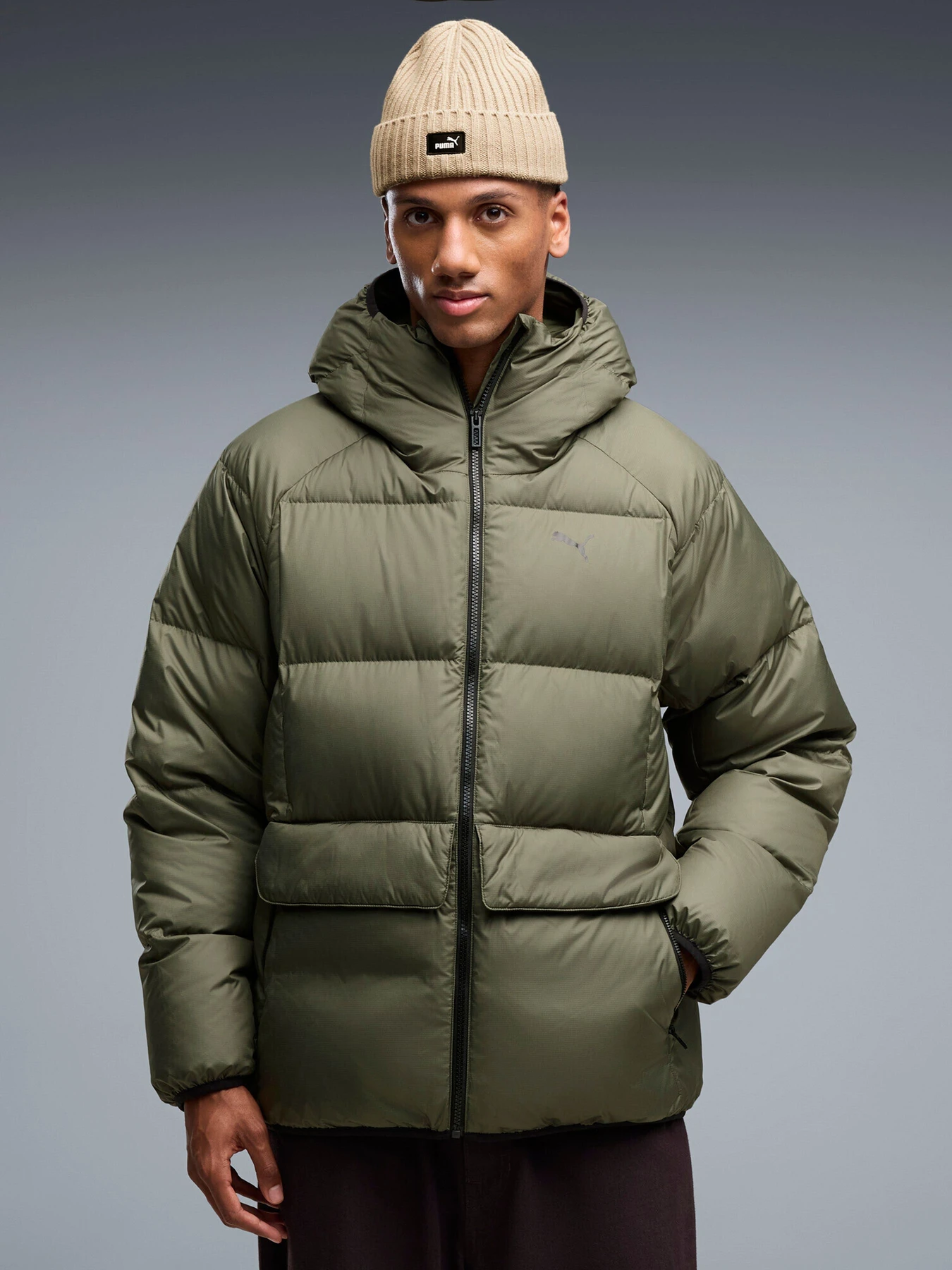 Куртки та дублянки PUMA HOODED DOWN PUFFER JACKET модель 69456586 Куртки та дублянки PUMA HOODED DOWN PUFFER JACKET модель 69456586 Фото