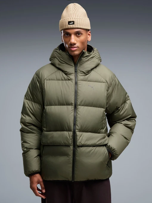 Куртки и дубленки PUMA HOODED DOWN PUFFER JACKET модель 69456586 Фото