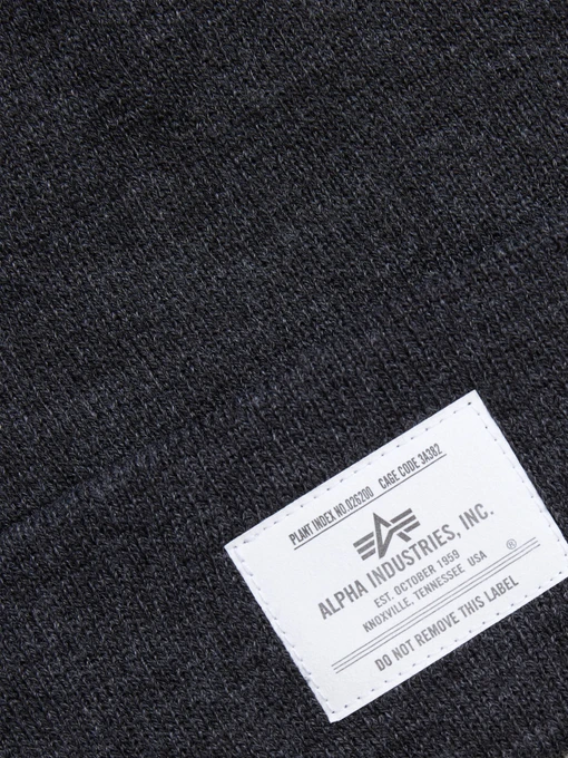 Alpha Industries Essential Beanie Шапка колір темно-сірий фото 3