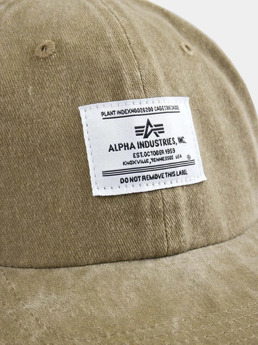 Alpha Industries Battlewash Кепка колір оливковий фото 3