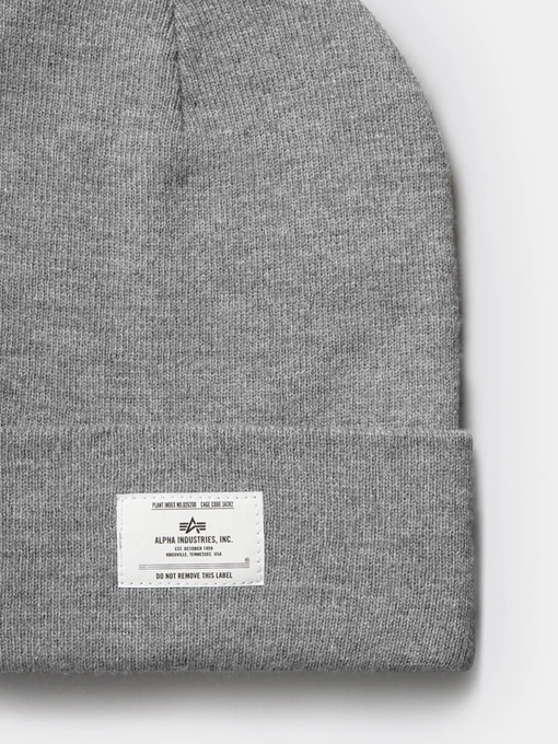 Alpha Industries Essential Beanie Шапка колір сірий фото 2