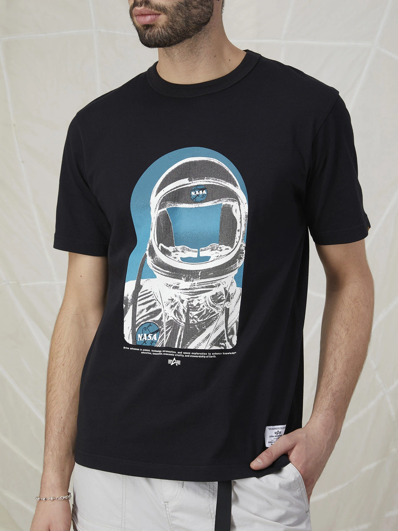 Футболки и поло Alpha Industries NASA Moon модель ETN53001C1_057 Фото