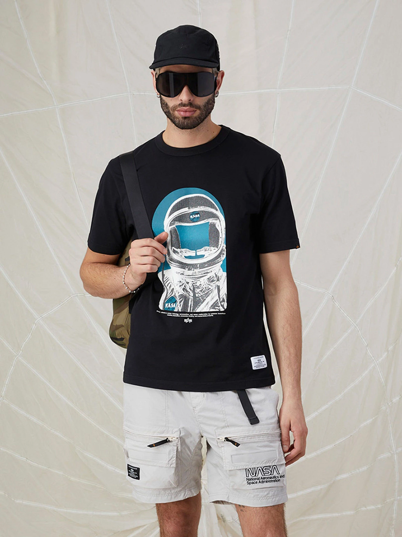 Футболки и поло Alpha Industries NASA Moon модель ETN53001C1_057 Фото
