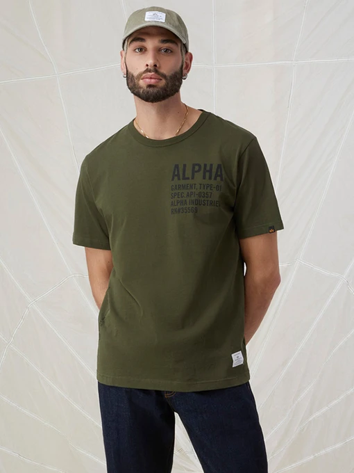 Футболки и поло Alpha Industries Graphic Tee модель MTA53000C1_303 Фото