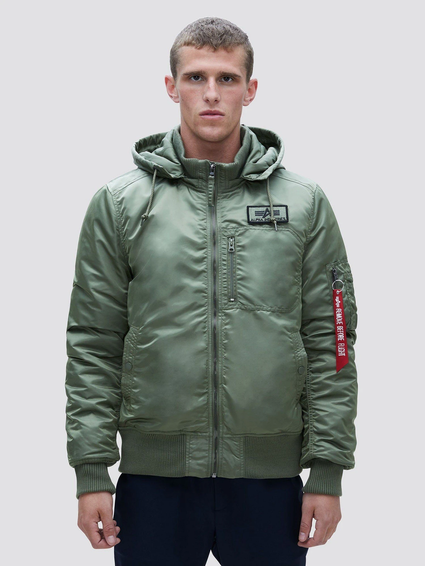 Куртки та дублянки Alpha Industries MA-1 HOODED RIB модель MJM49501C1_310 Куртки та дублянки Alpha Industries MA-1 HOODED RIB модель MJM49501C1_310 Фото