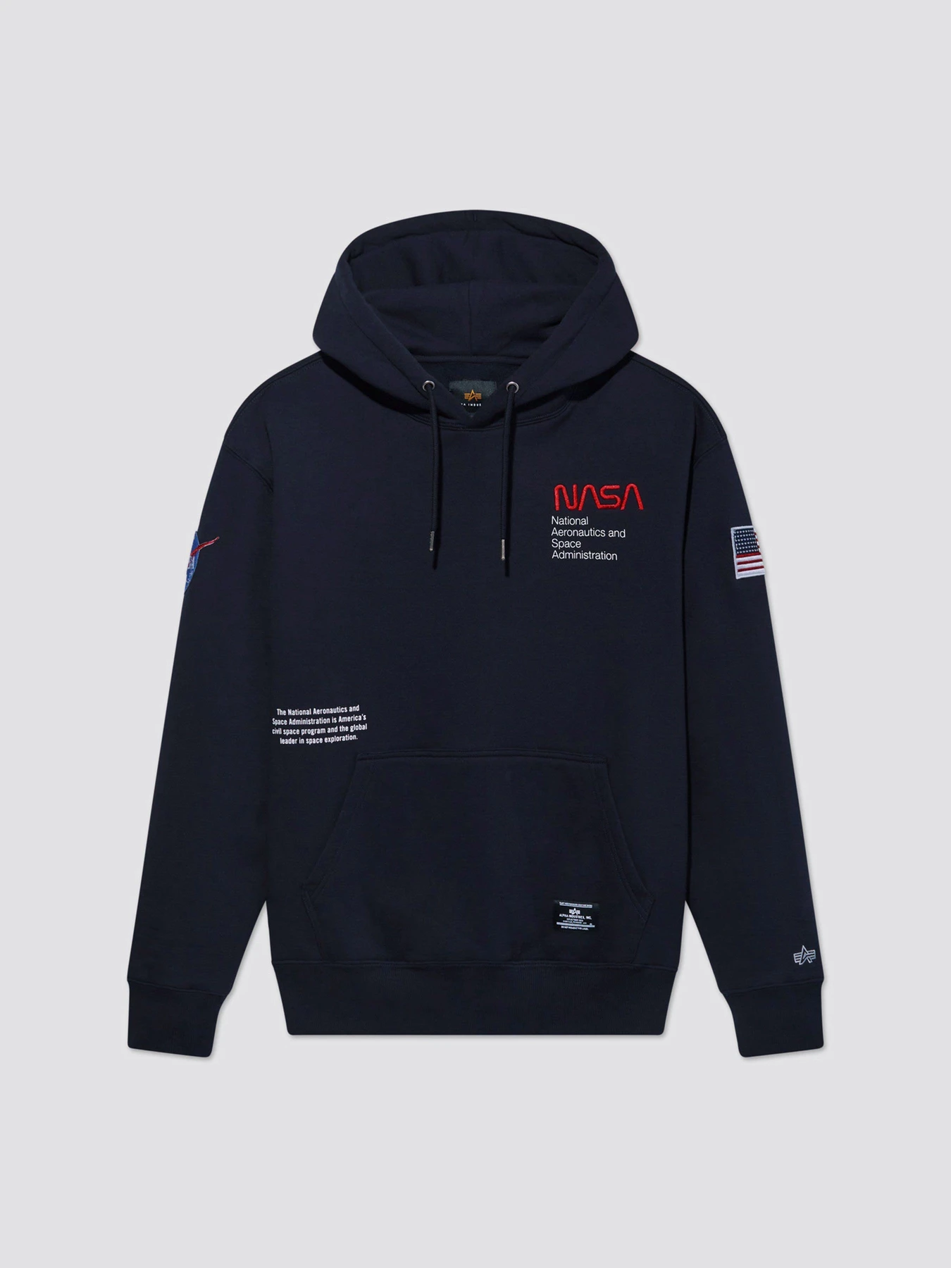 Худі та світшоти Alpha Industries Nasa Worm Logo модель USN53000C1_410 Худі та світшоти Alpha Industries Nasa Worm Logo модель USN53000C1_410 Фото