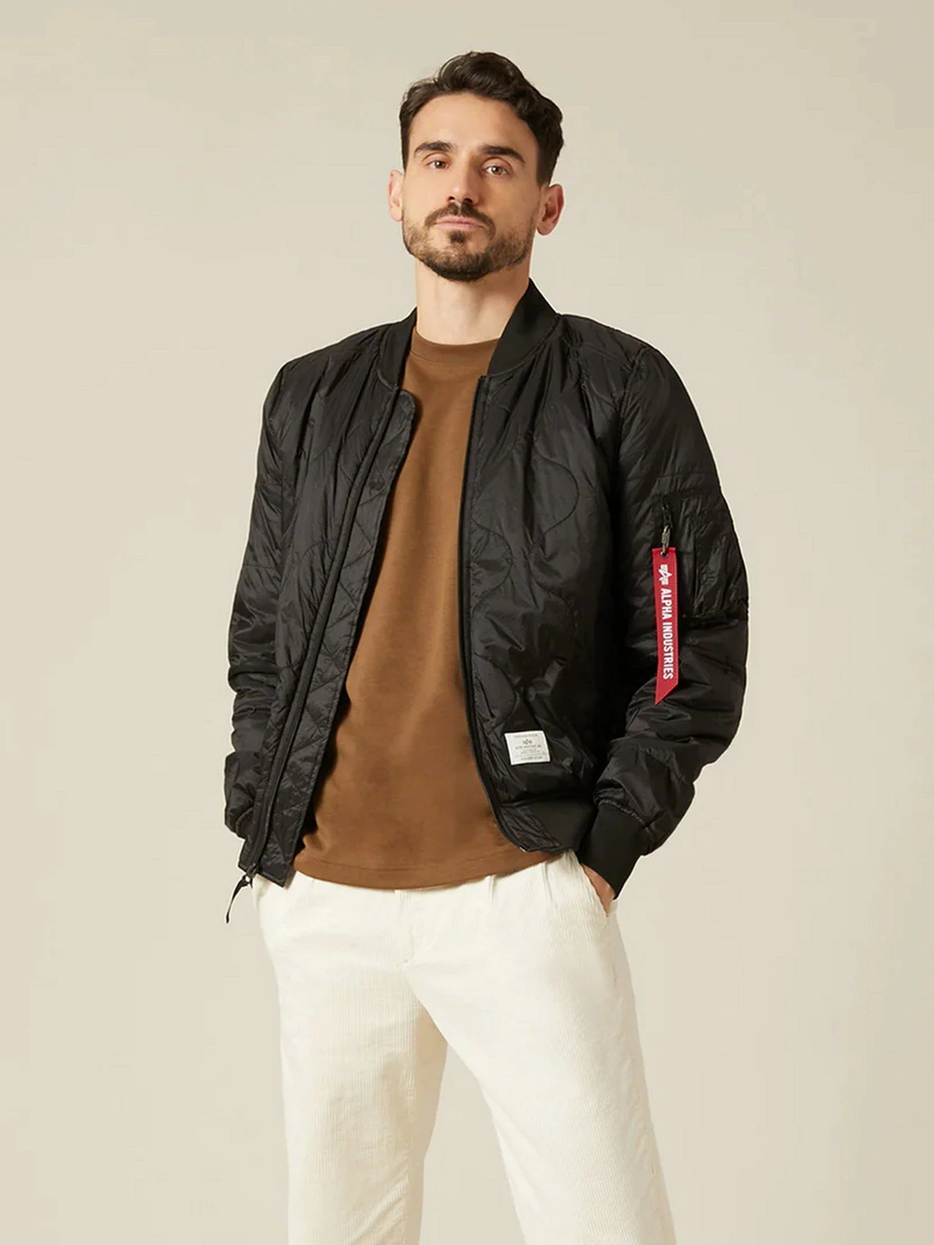 Куртки и дубленки Alpha Industries L-2B Quilted модель UJQ52000C1_001 Фото