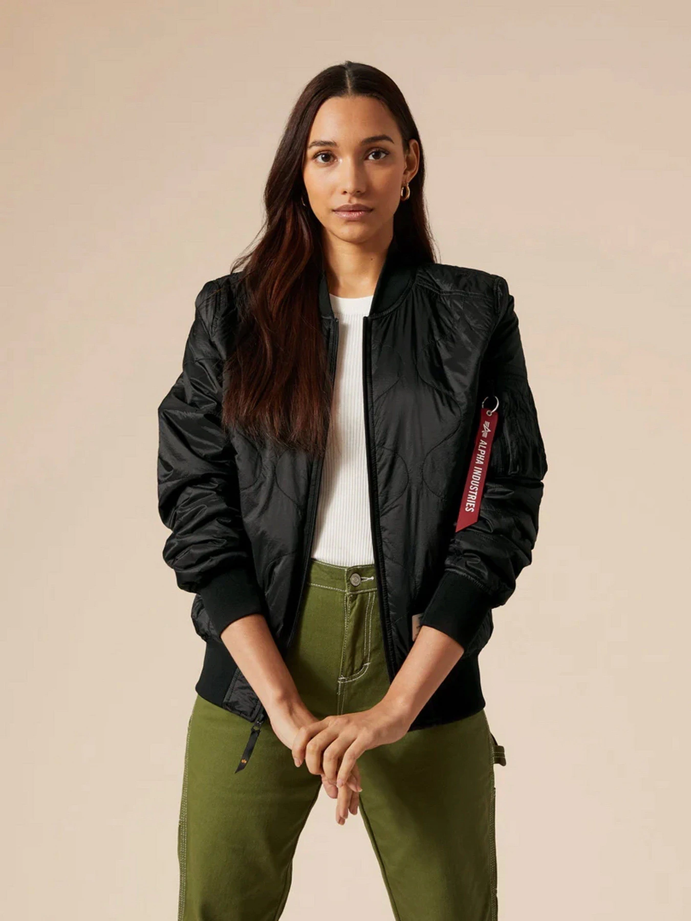Куртки и дубленки Alpha Industries L-2B Quilted модель UJQ52000C1_001 Фото