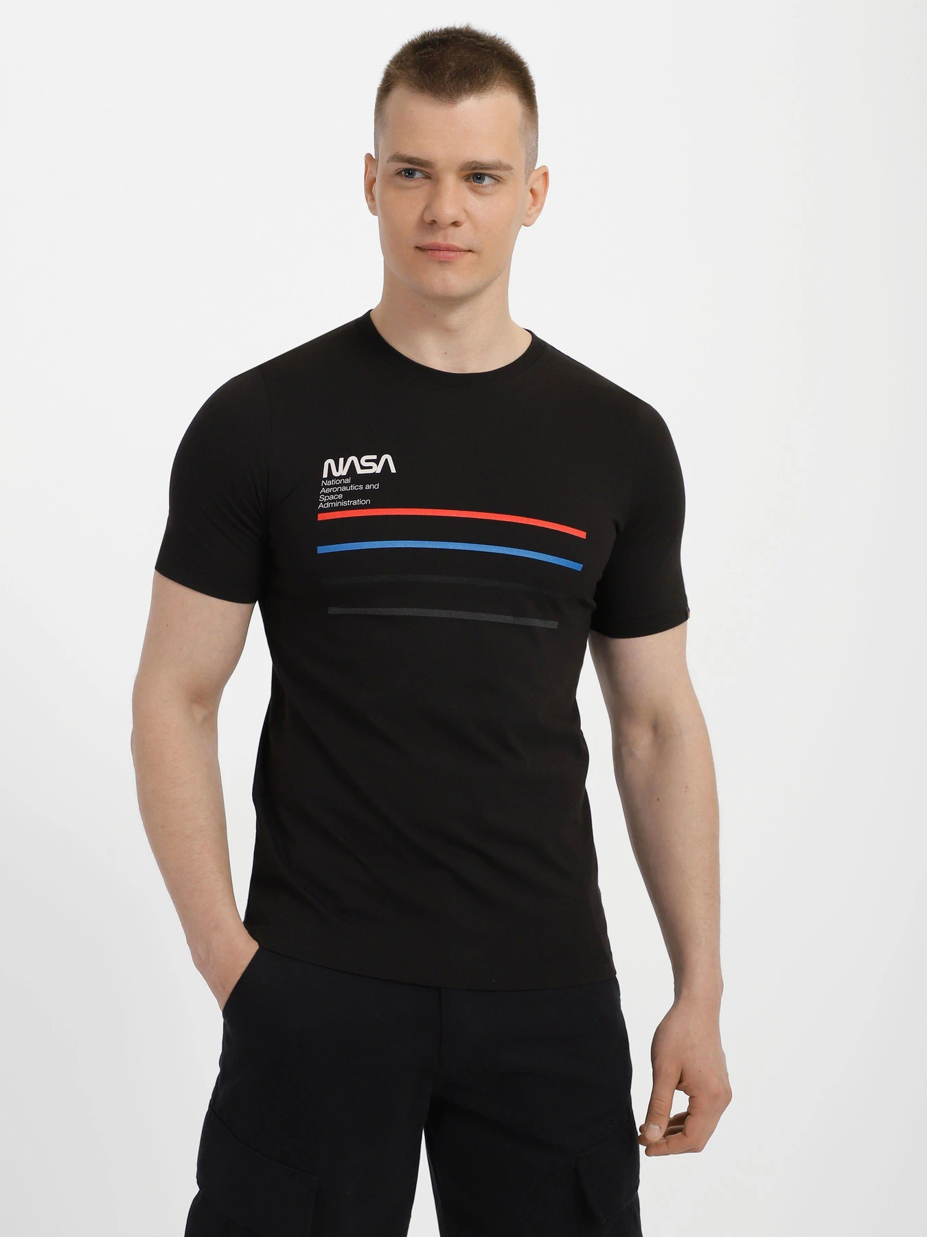 Футболки и поло Alpha Industries NASA Line Tee модель UTN50502C1_001 Футболки и поло Alpha Industries NASA Line Tee модель UTN50502C1_001 Фото