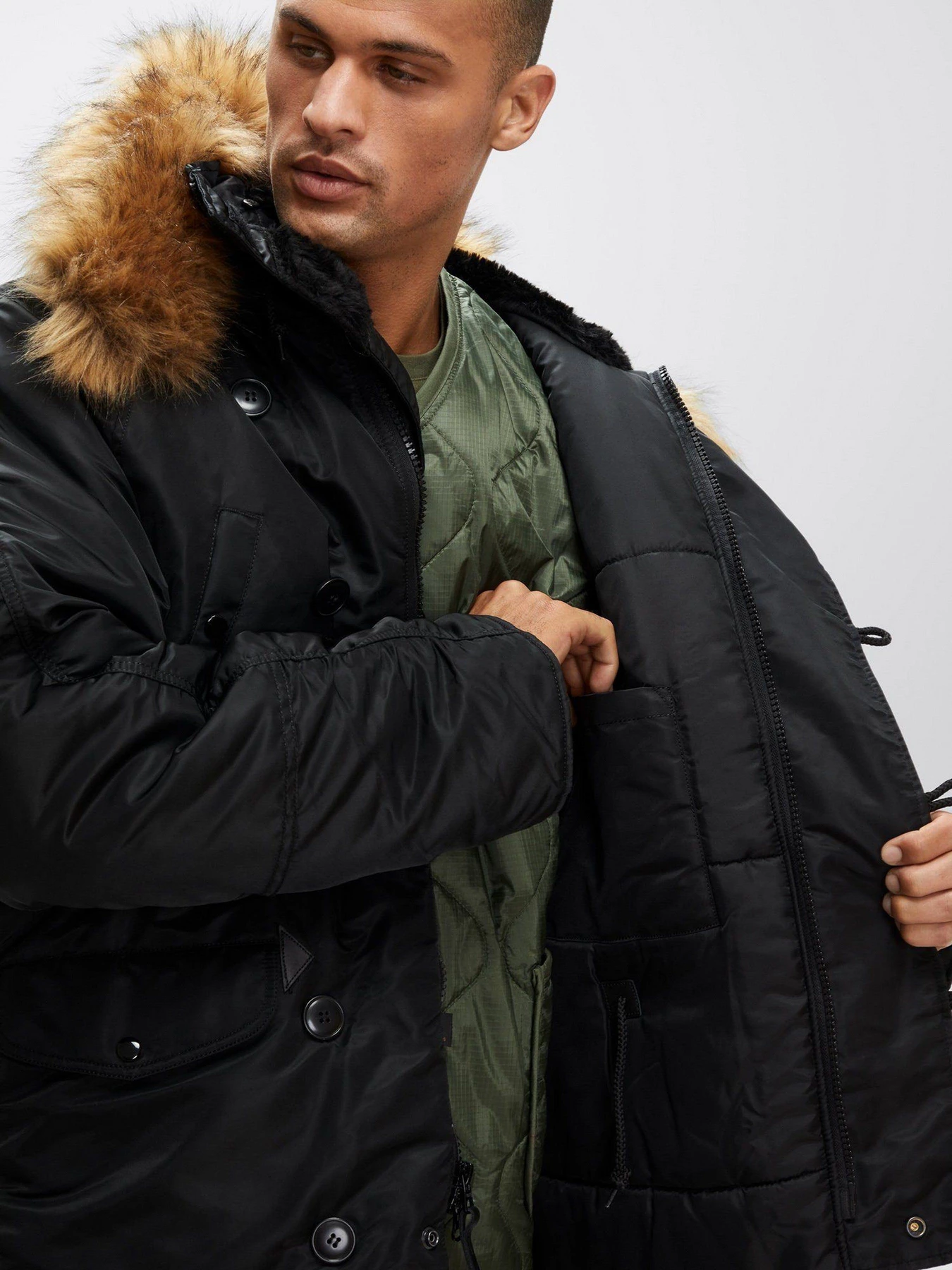 Куртки та дублянки Alpha Industries N-3B HERITAGE модель MJN31000C1_001 Фото