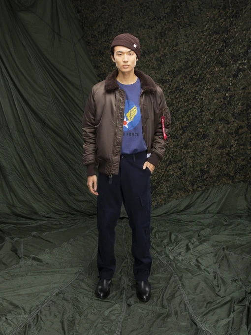 Куртки и дубленки Alpha Industries B-15 Mod Flight Faux Mouton Collar модель MJB52500C1_218 Фото