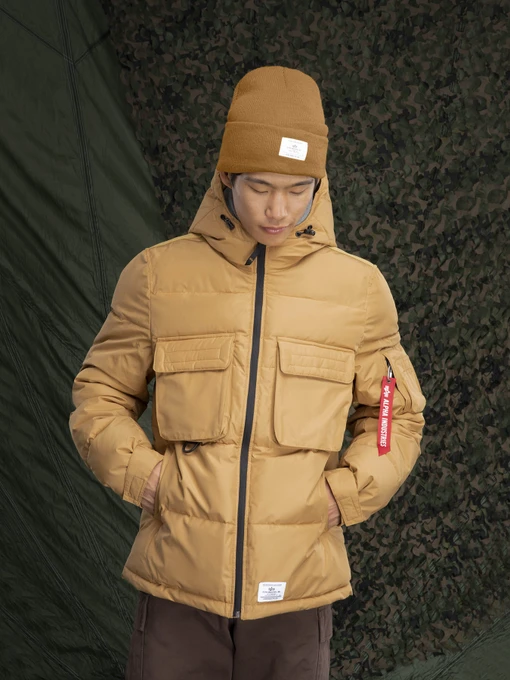 Куртки та дублянки Alpha Industries Hooded Puffer Jacket модель MJH52500C1_219 Фото