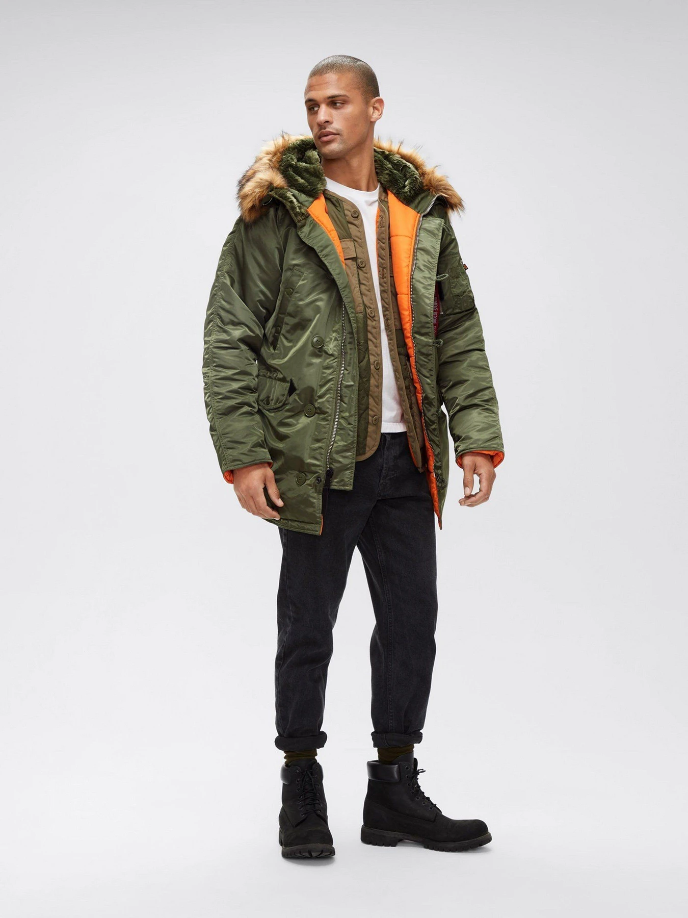 Куртки и дубленки Alpha Industries N-3B Slim Fit модель MJN31210C1_310 Фото