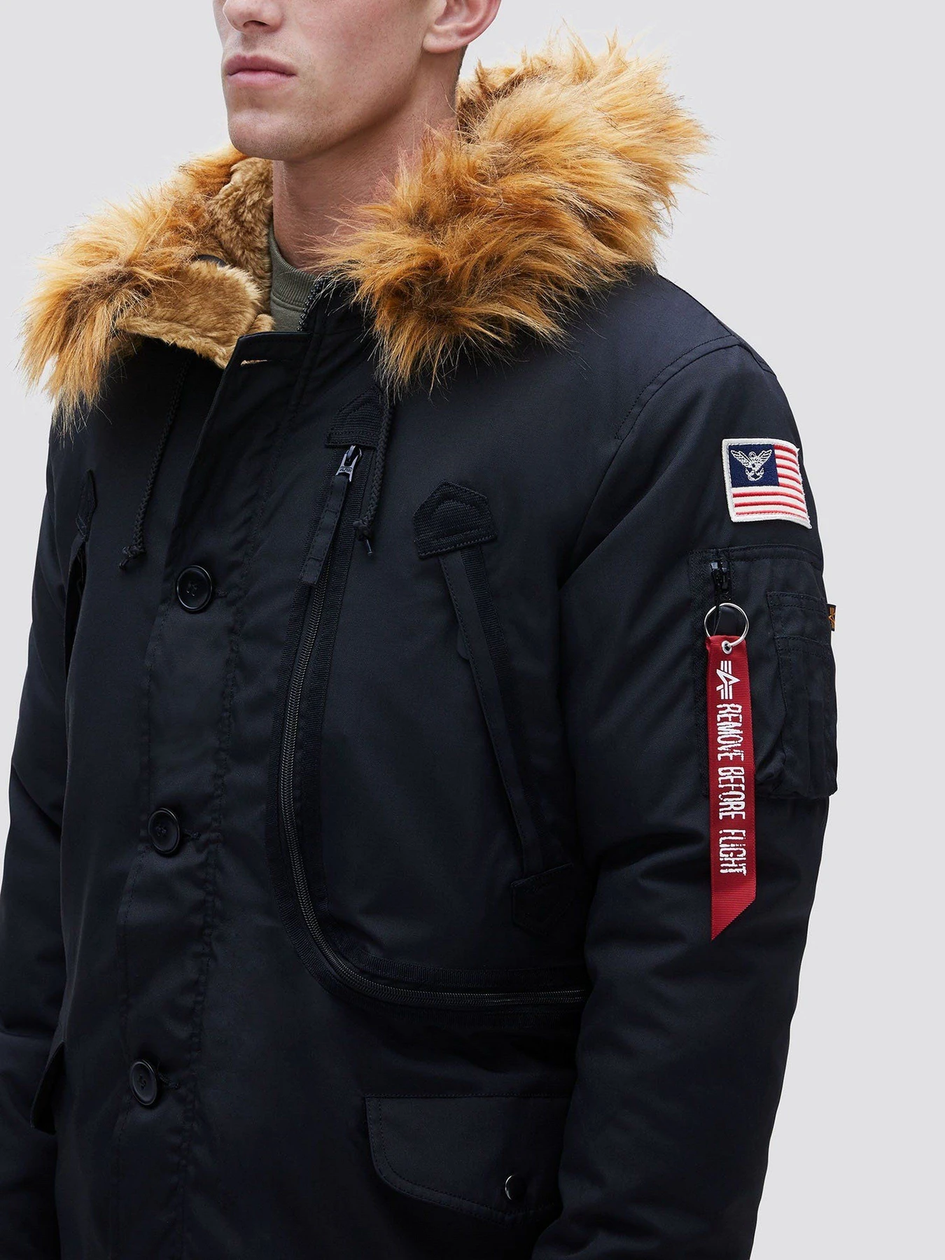 Куртки и дубленки Alpha Industries N-3B ALPINE модель MJN49503C1_001 Фото