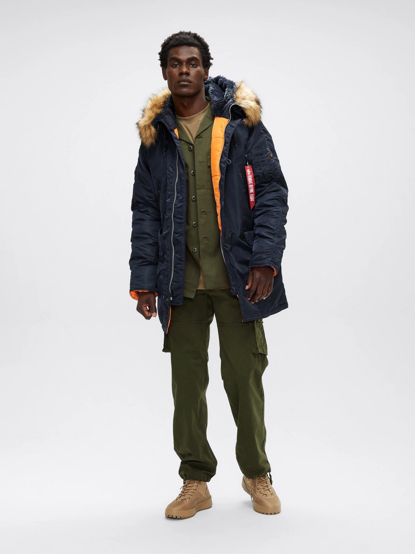 Куртки и дубленки Alpha Industries N-3B Slim Fit модель MJN31210C1_410 Куртки и дубленки Alpha Industries N-3B Slim Fit модель MJN31210C1_410 Фото
