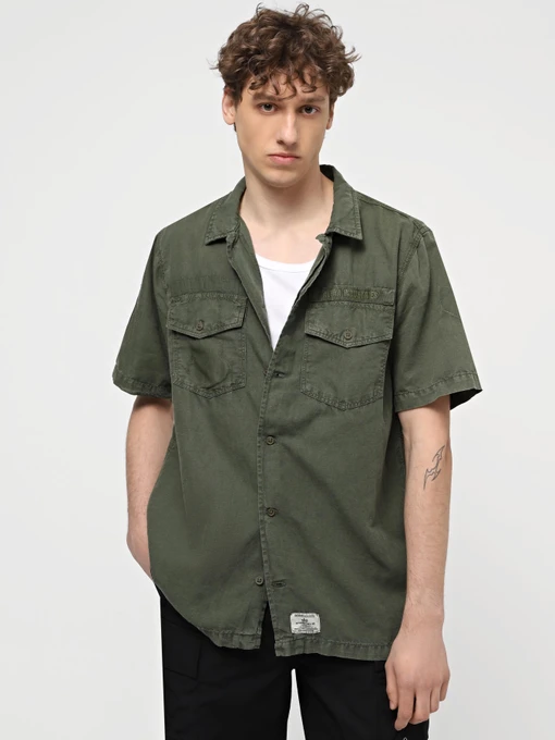 Рубашки Alpha Industries Washed Fatigue Shirt Jacket модель MJS54000CO_359 Фото