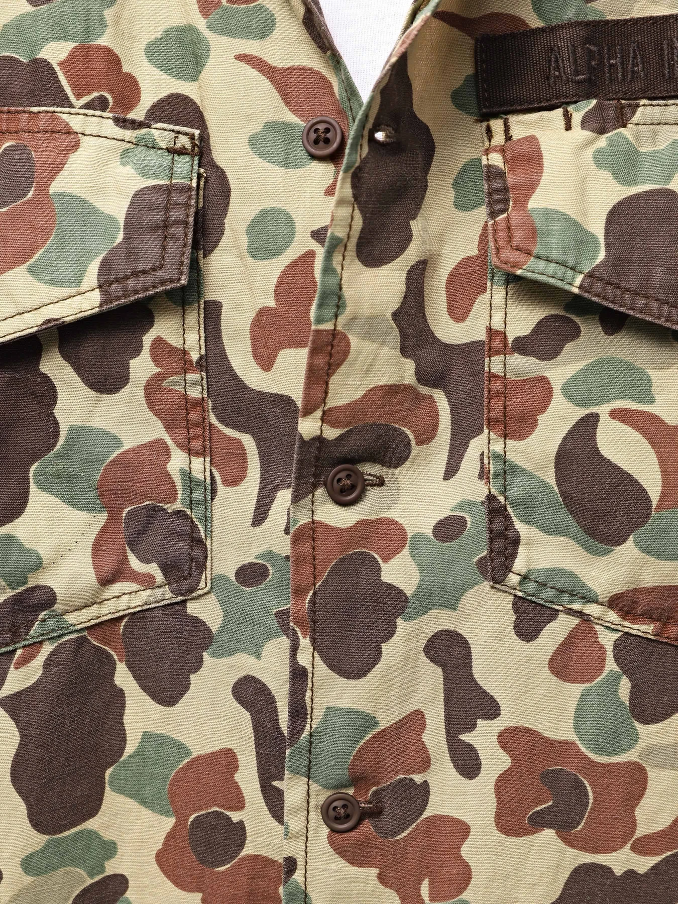 Рубашки Alpha Industries Washed Fatigue Shirt Jacket модель MJS54000CO_939 Фото