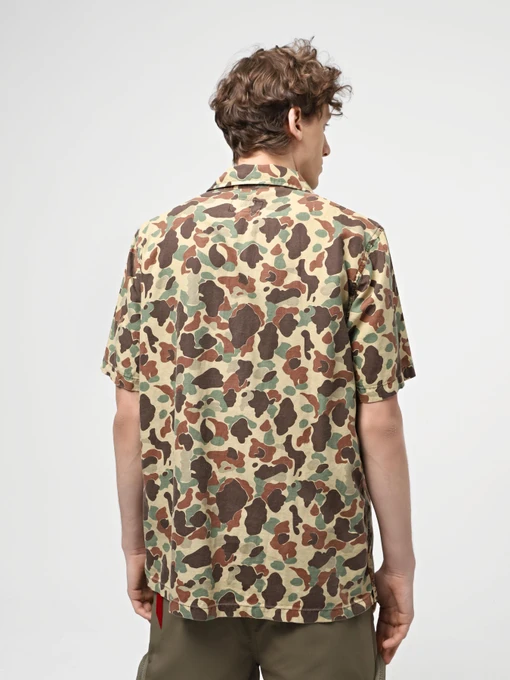 Бавовняна Чоловіча Сорочка повсякденна Alpha Industries Washed Fatigue Shirt Jacket фото 3