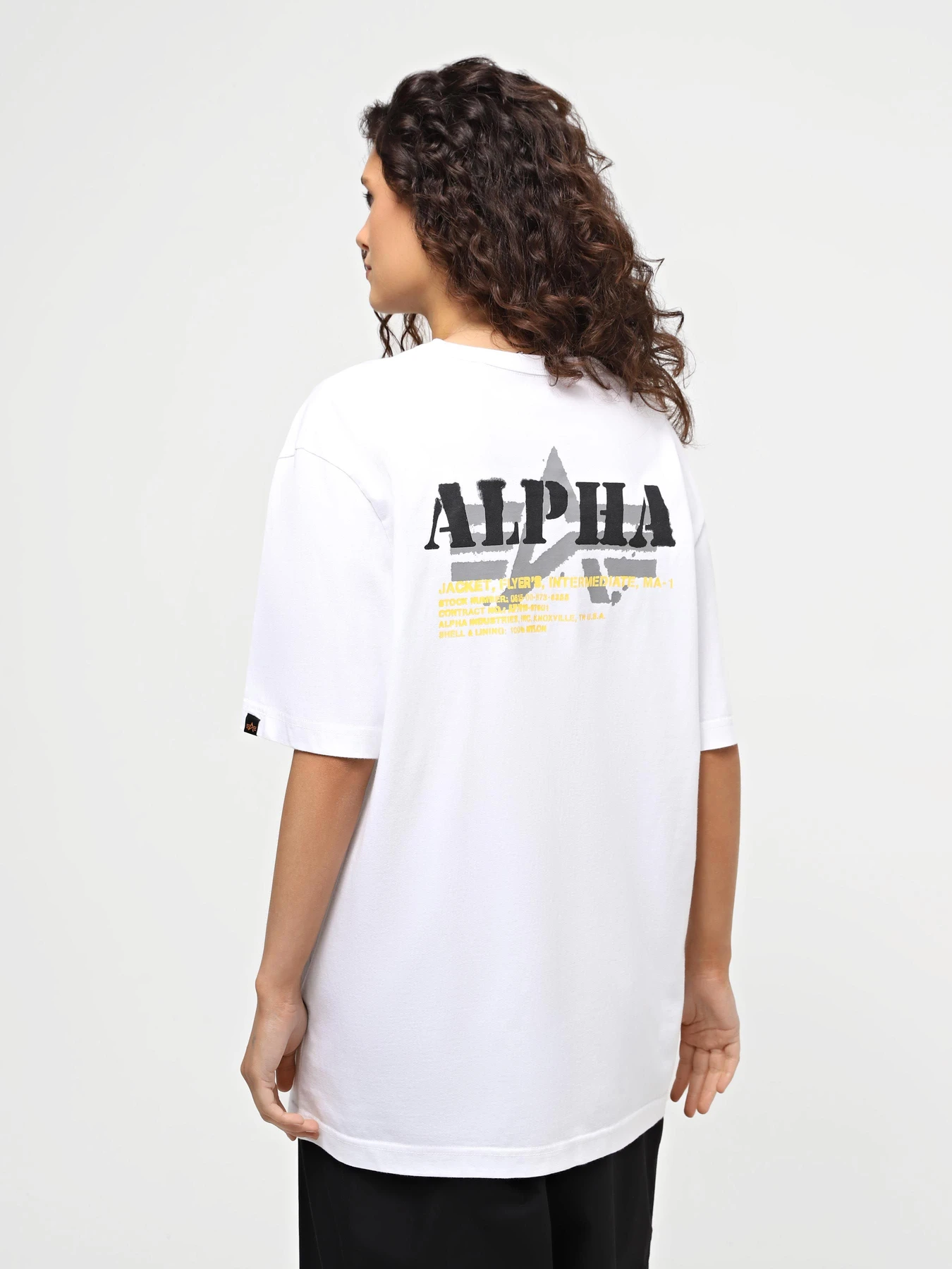 Футболки и поло Alpha Industries Alpha Stencil Tee модель UTA54002PK_100 Фото