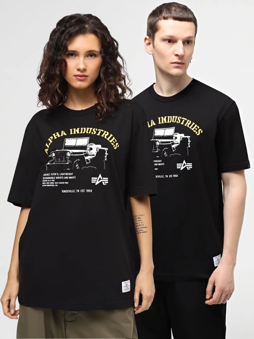 Футболки і поло Alpha Industries Alpha Jeep Tee модель UTA54005PK_001 Фото
