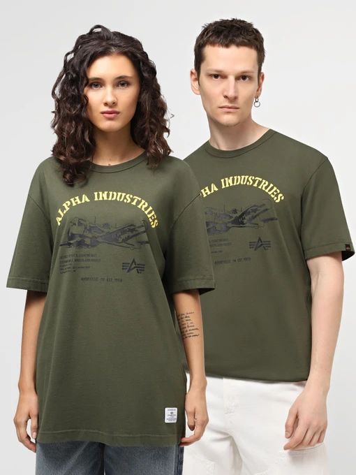 Футболки і поло Alpha Industries Alpha Plane Tee модель UTA54006PK_303 Фото