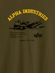 Футболки и поло Alpha Industries Alpha Plane Tee модель UTA54006PK_303 Фото