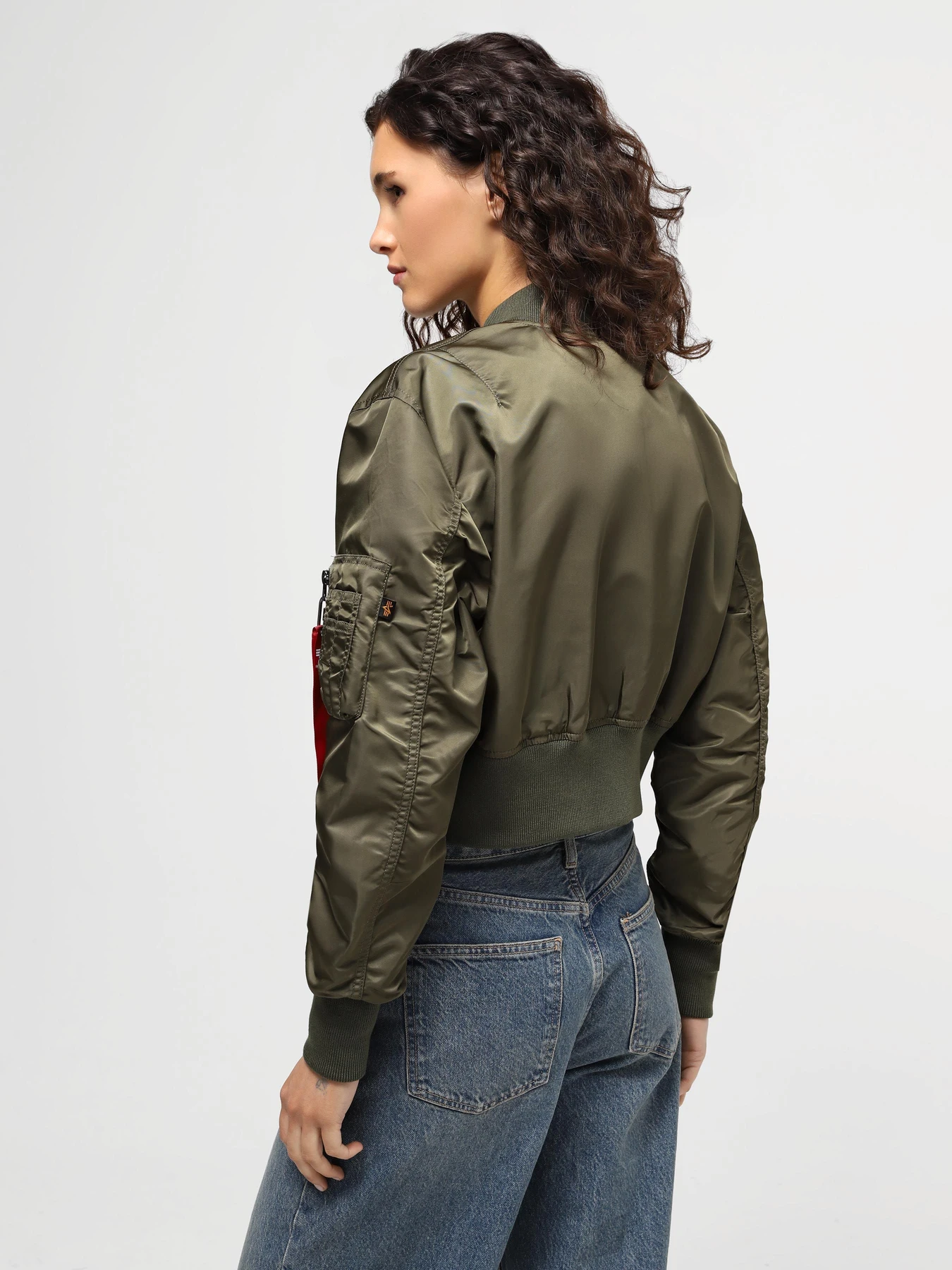 Куртки и дубленки Alpha Industries L-2b Cropped Gen II Bomber Jacket W модель WJL53000C1_359 Фото