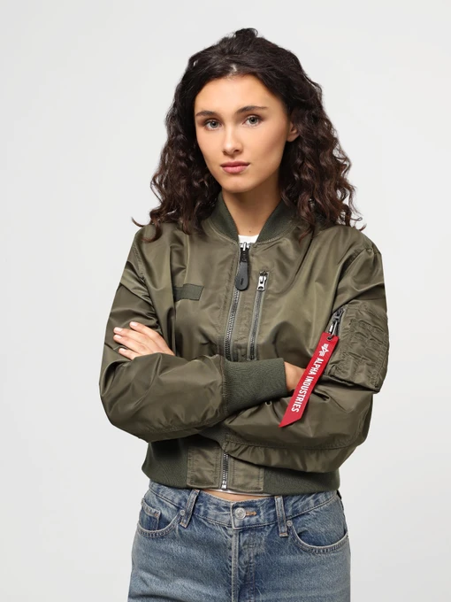 Куртки та дублянки Alpha Industries L-2b Cropped Gen II Bomber Jacket W модель WJL53000C1_359 Фото