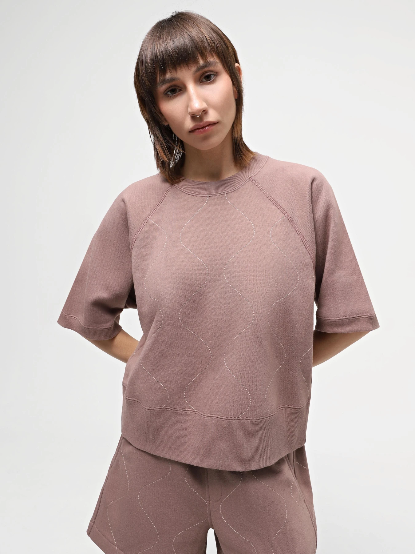 Худі та світшоти Alpha Industries Short Sleeve Quilted Sweatshirt W модель WSS54000C1_521 Худі та світшоти Alpha Industries Short Sleeve Quilted Sweatshirt W модель WSS54000C1_521 Фото