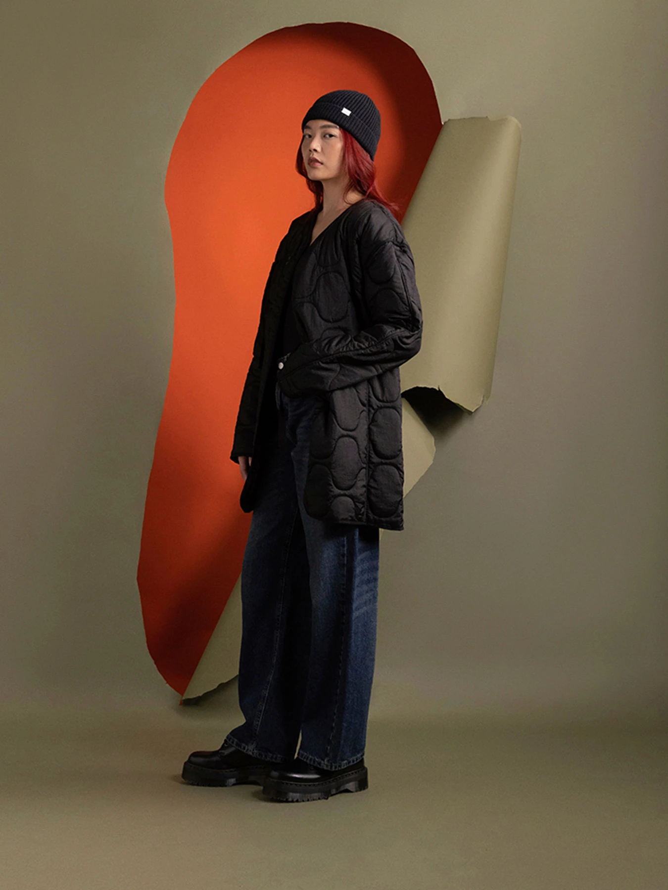 Куртки и дубленки Alpha Industries Mixed Media Quilted Long Liner модель WJM54501C1_001 Фото