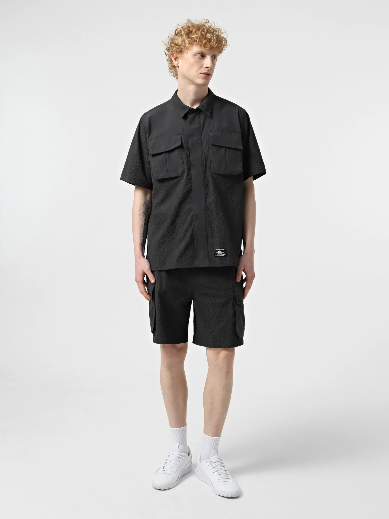 Рубашки Alpha Industries Ss Seersucker модель MTS55000C1_077 Фото