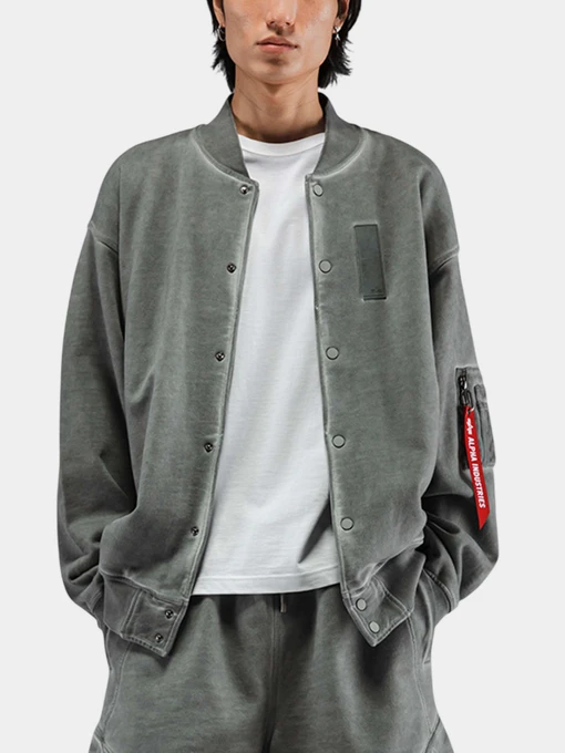 Куртки и дубленки Alpha Industries French Terry Ma-1 модель USF55000C1_070 Фото