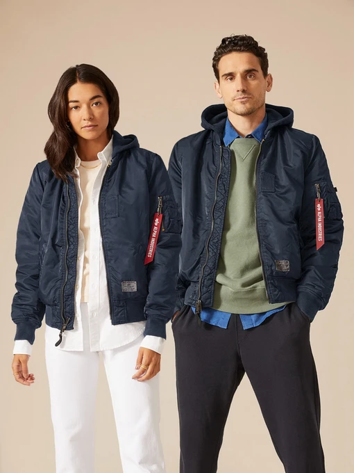 Куртки та дублянки Alpha Industries MA-1 HOODED BATTLEWASH модель UJM51502C1_410 Фото