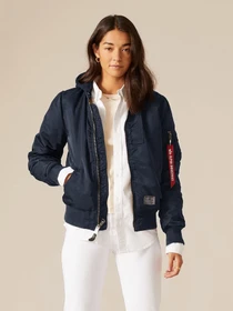 Куртки и дубленки Alpha Industries MA-1 HOODED BATTLEWASH модель UJM51502C1_410 Фото