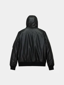 Куртки и дубленки Alpha Industries FAUX LEATHER HOODED RIB FLIGHT модель MJF55501C1_001 Фото