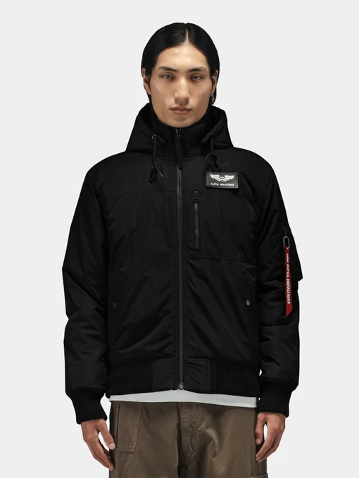 Куртки та дублянки Alpha Industries HOODED RIB FLIGHT JACKET модель MJH55500C1_001 Фото