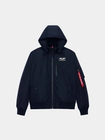 Куртки и дубленки Alpha Industries HOODED RIB FLIGHT JACKET модель MJH55500C1_410 Фото
