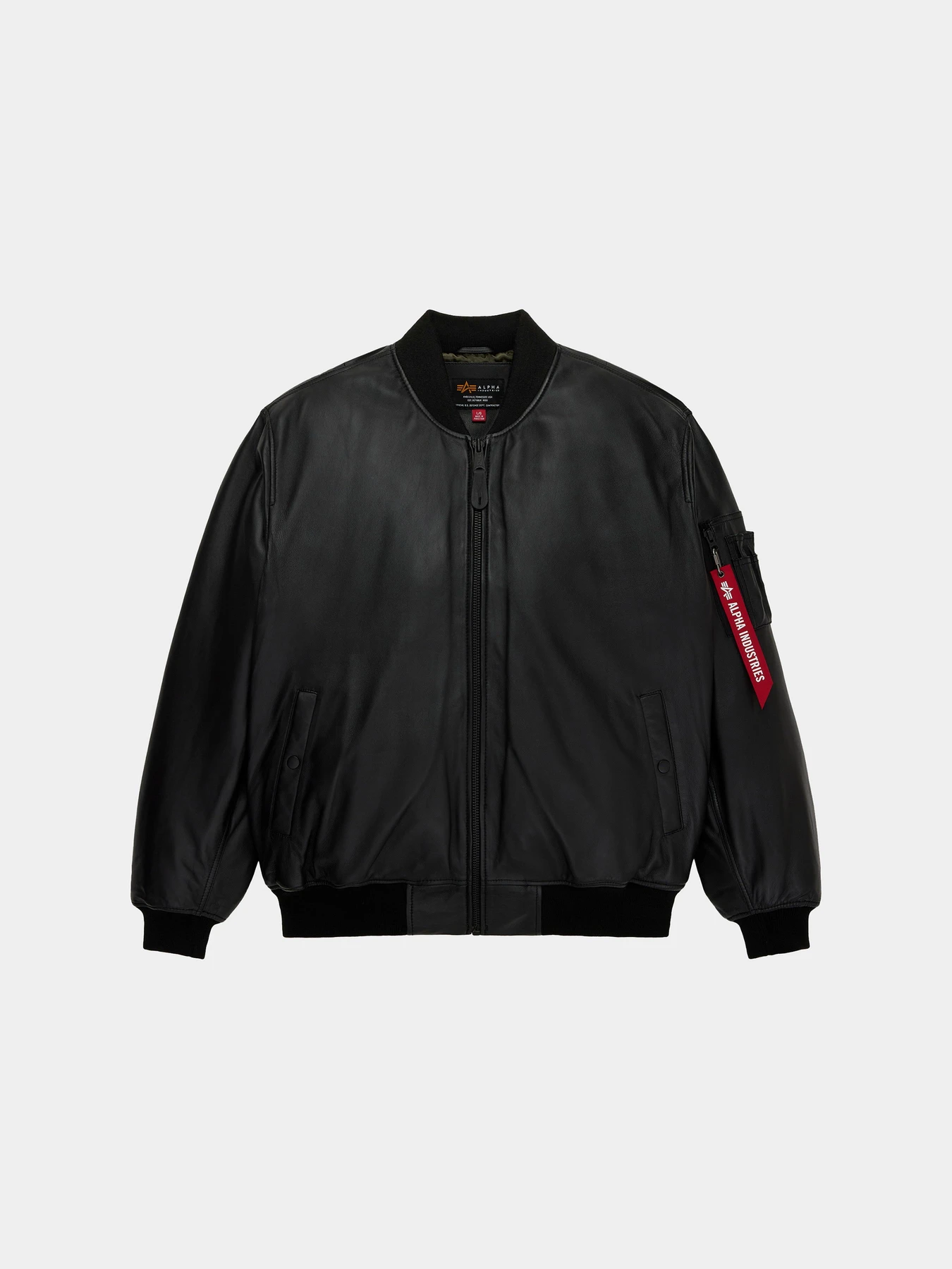 Куртки та дублянки Alpha Industries LEATHER MA-1 FLIGHT JACKET модель MJL55500C1_001 Куртки та дублянки Alpha Industries LEATHER MA-1 FLIGHT JACKET модель MJL55500C1_001 Фото